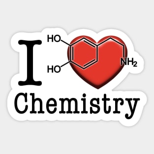 I love Chemistry Sticker